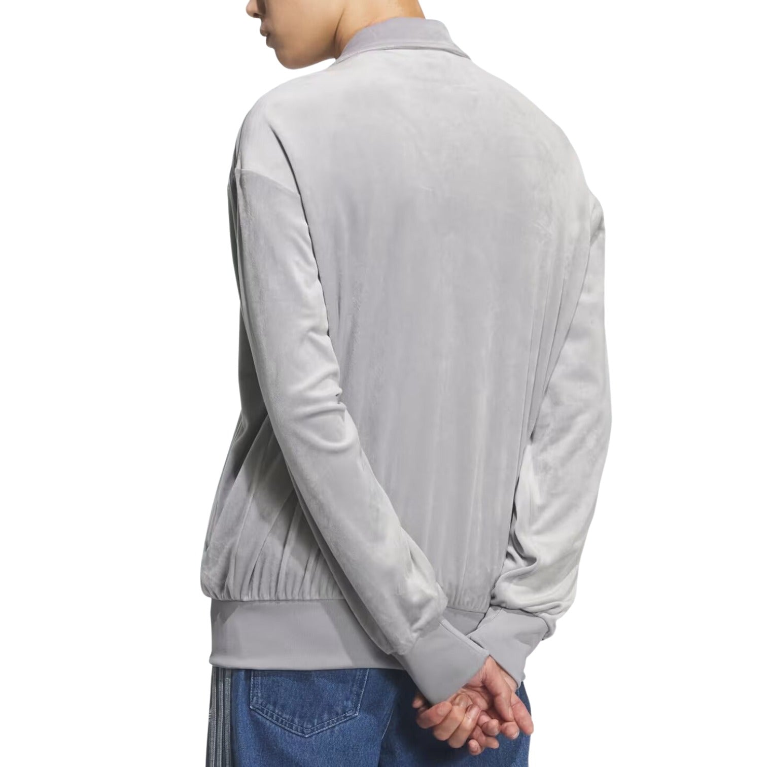 adidas Firebird Velour Track Top 'Light Onix' KQ5476