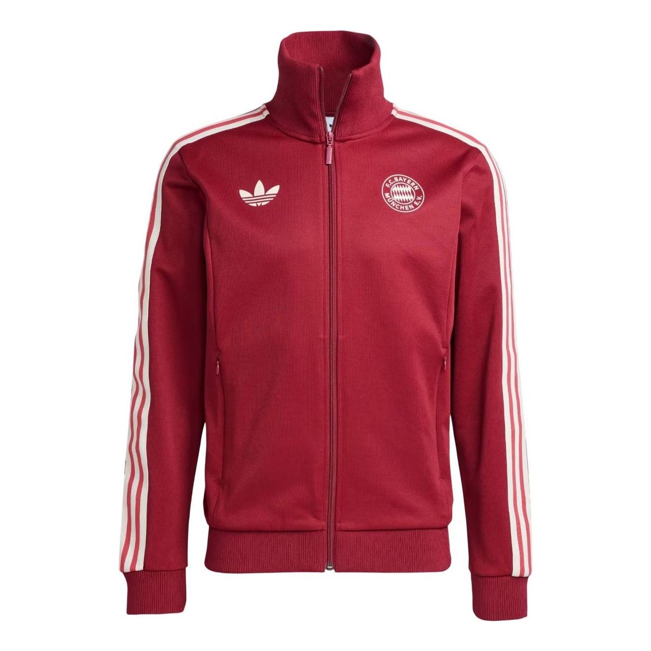 adidas FC Bayern Track Top Asia Sizing 'Mystery Red' IY0047