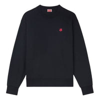 KENZO Boke Flower Embroidered Sweatshirt in Cotton 'Black' FE65SW2234MF.99J