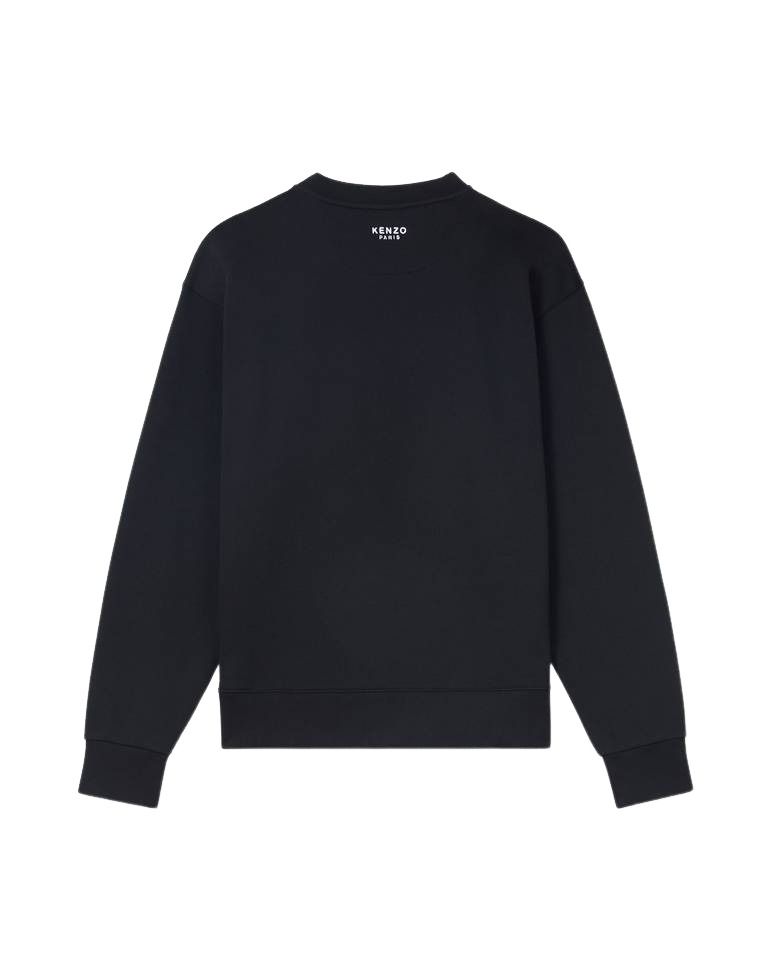 KENZO Boke Flower Embroidered Sweatshirt in Cotton 'Black' FE65SW2234MF.99J
