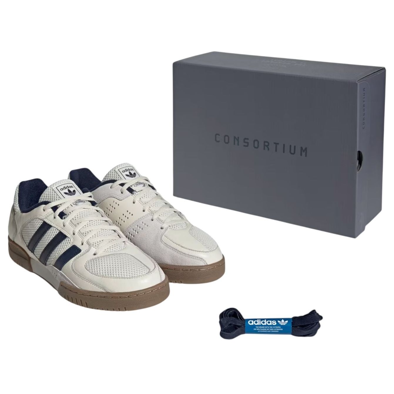 adidas Fechten Indoor Consortium 'Off White Collegiate Navy' JR4606
