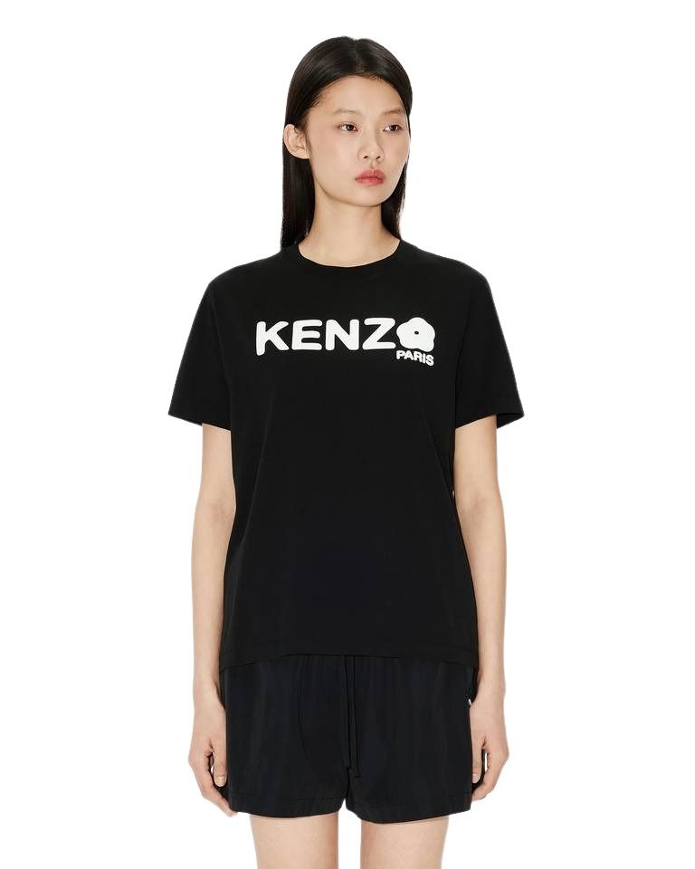 (WMNS) KENZO Boke Flower 2.0 Loose T-shirt 'Black' FF52TS1574SO.99J
