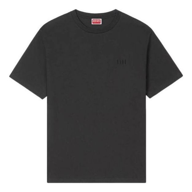 KENZO Boke Flower 2.0 Embroidered Oversized T-shirt in Cotton 'Black' FG55TS4024SG.99J