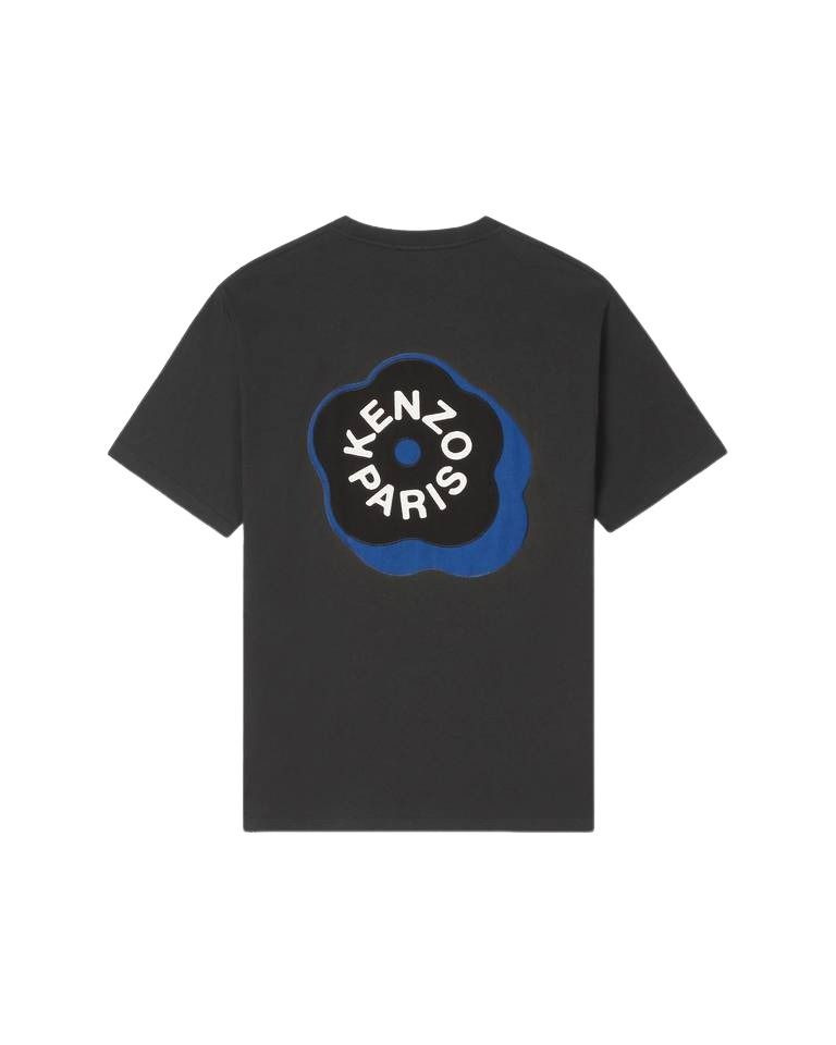 KENZO Boke Flower 2.0 Embroidered Oversized T-shirt in Cotton 'Black' FG55TS4024SG.99J