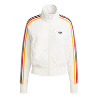 (WMNS) adidas Firebird Classic Track Top 'Cloud White Collegiate Gold Team Power Red 2' KC6569