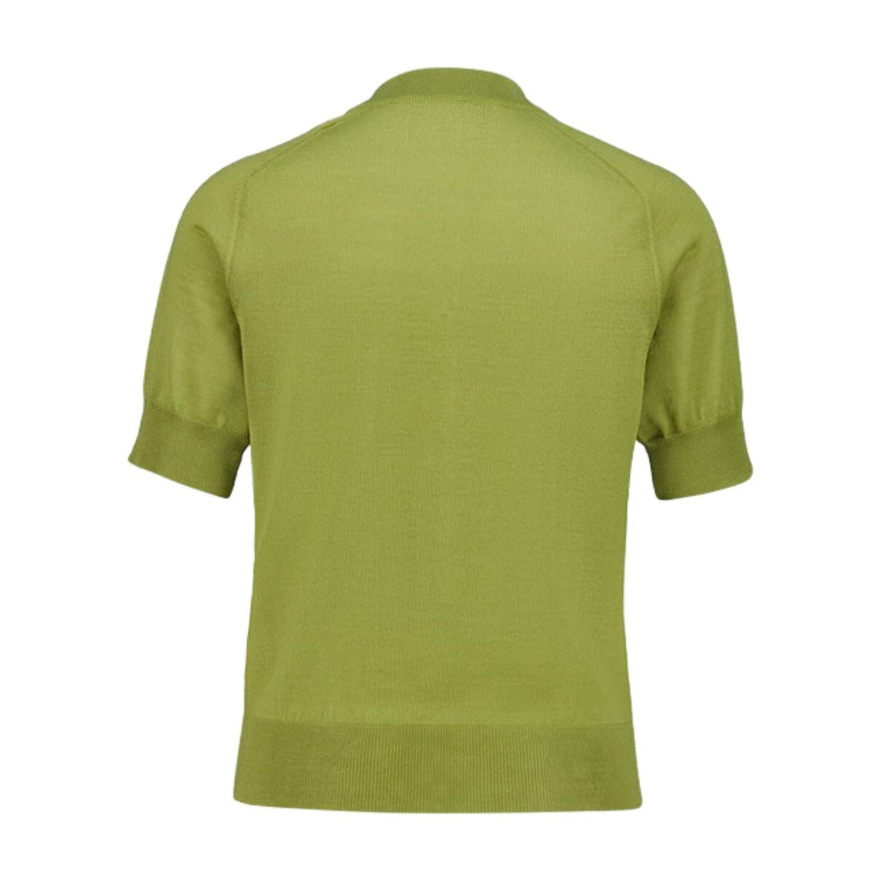 (WMNS) AMI Short-Sleeve Merino Wool Cardigan 'Matcha Green' FKC387-KN0039-A091