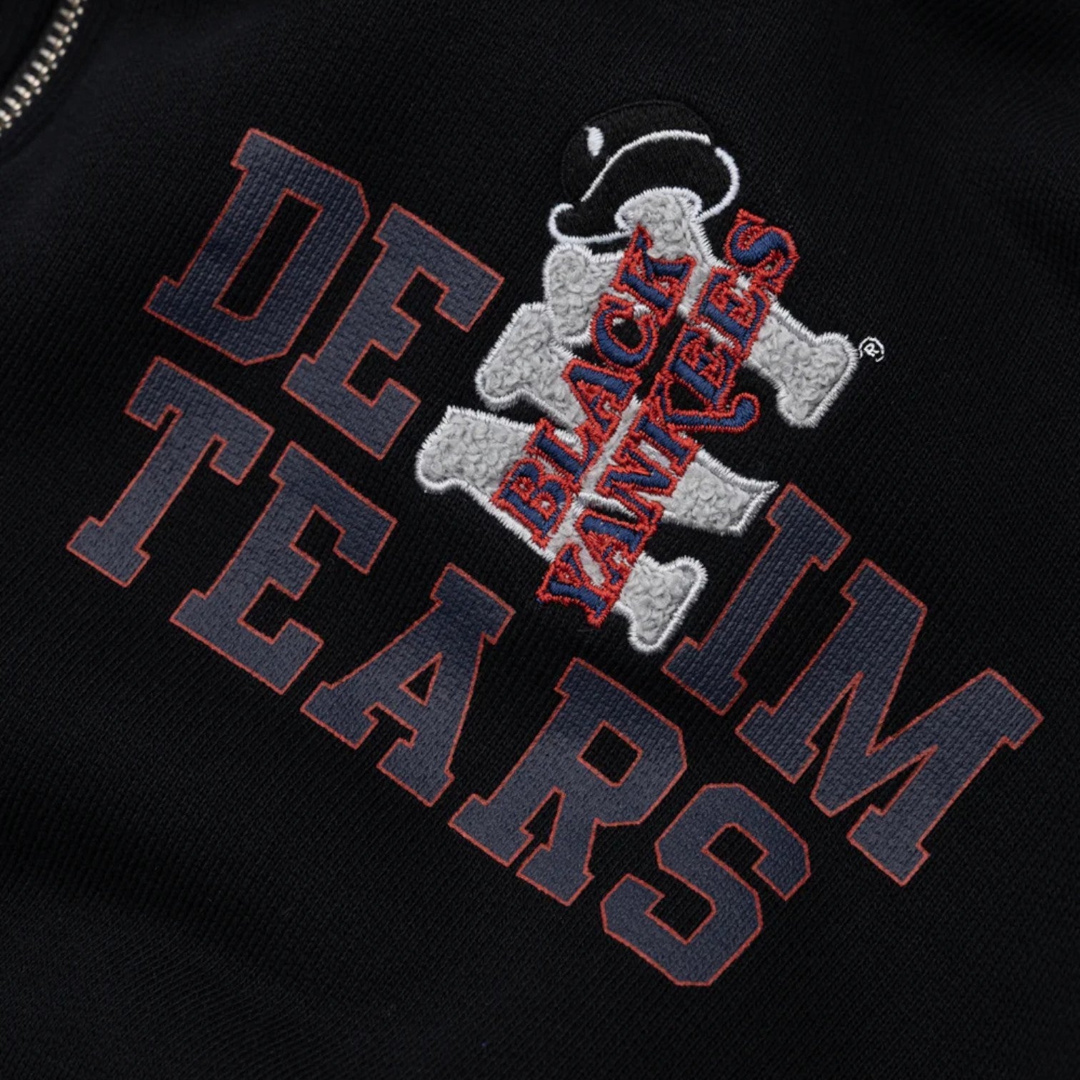 Denim Tears Black Yankees Zip Hoodie 'Black' FW25TZH001277
