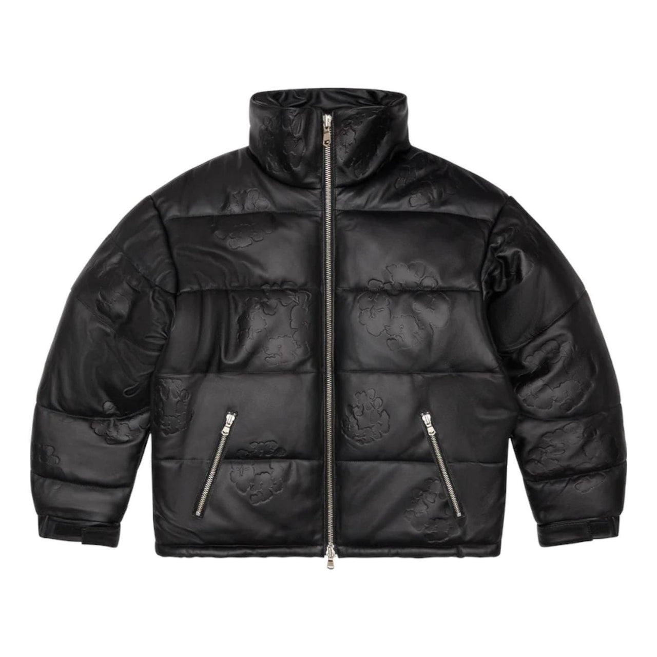 Denim Tears Embossed Leather Wreath Puffer 'Black' FW25ODP11362061