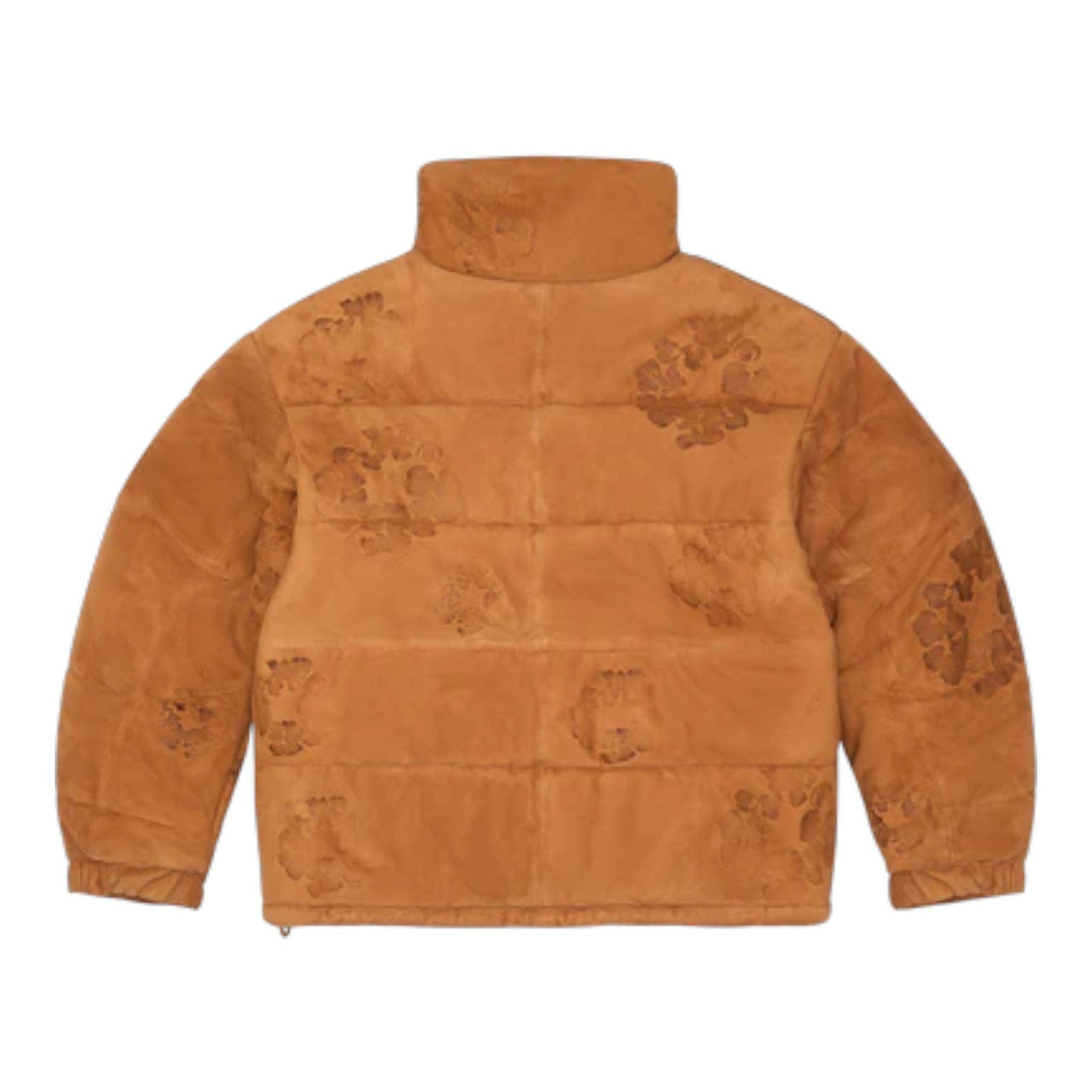 Denim Tears Embossed Leather Wreath Puffer 'Brown' FW25ODP11362420