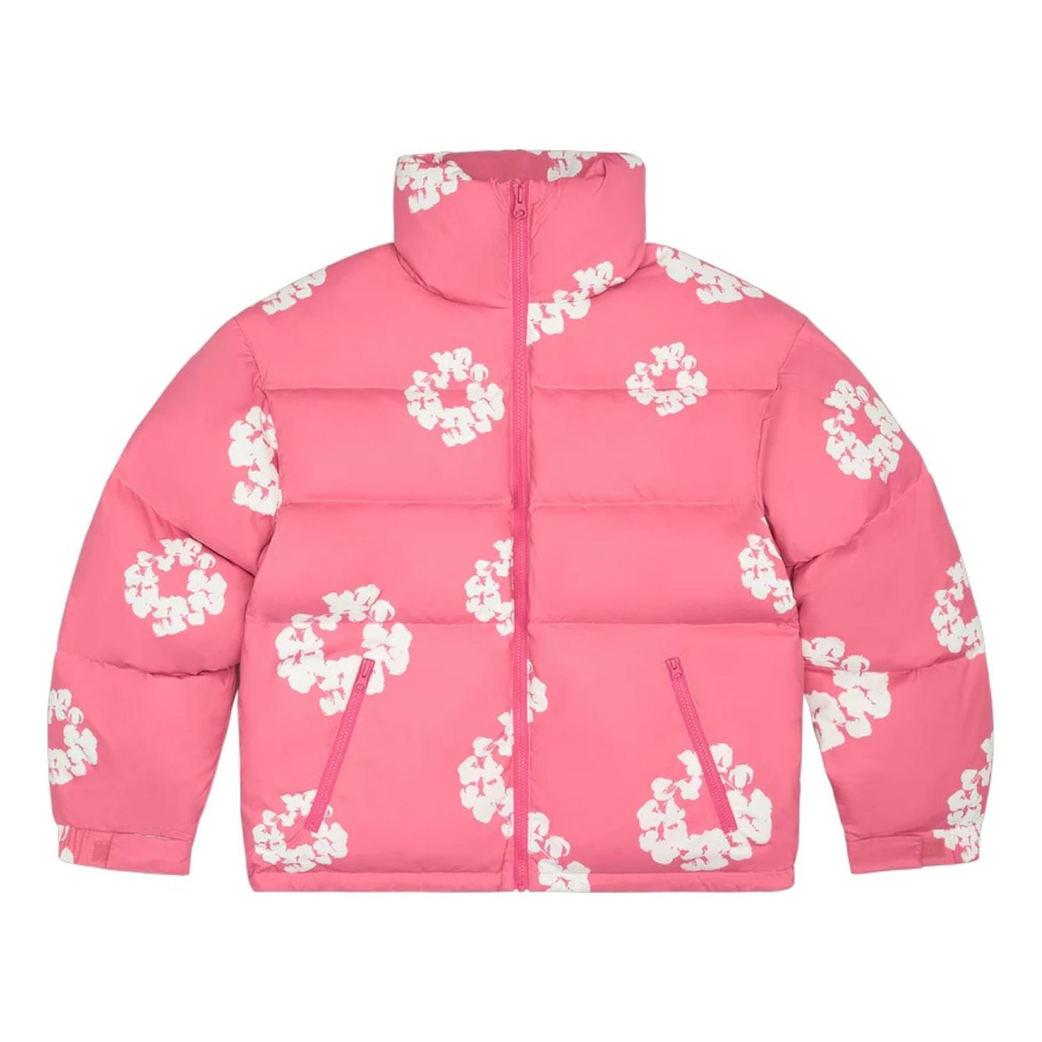 Denim Tears Cotton Wreath Puffer Jacket 'Pink' FW25ODP11842609