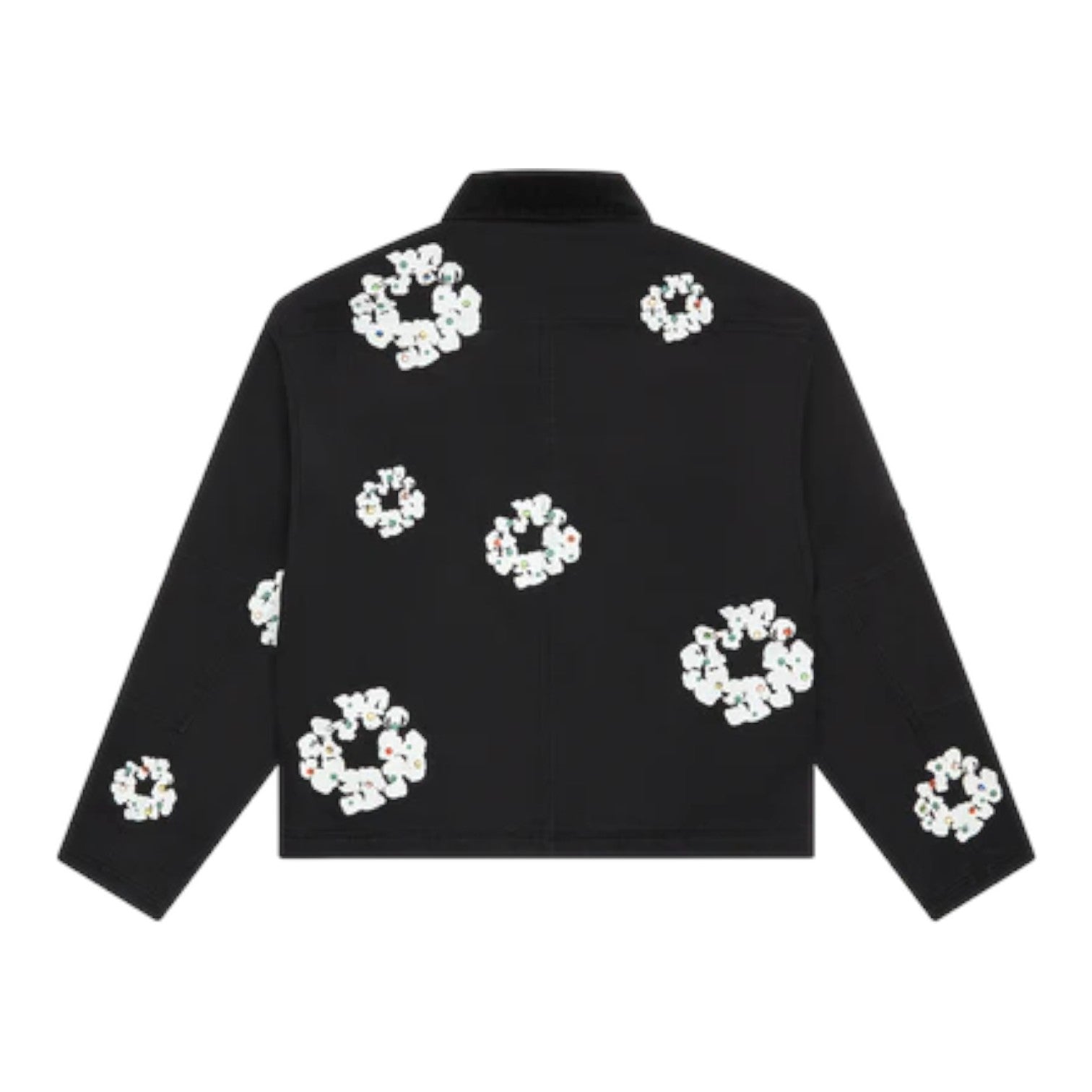 Denim Tears Cotton Wreath Canvas Work Jacket 'Black' FW25OLJ11192012