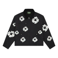 Denim Tears Cotton Wreath Canvas Work Jacket 'Black' FW25OLJ11192012
