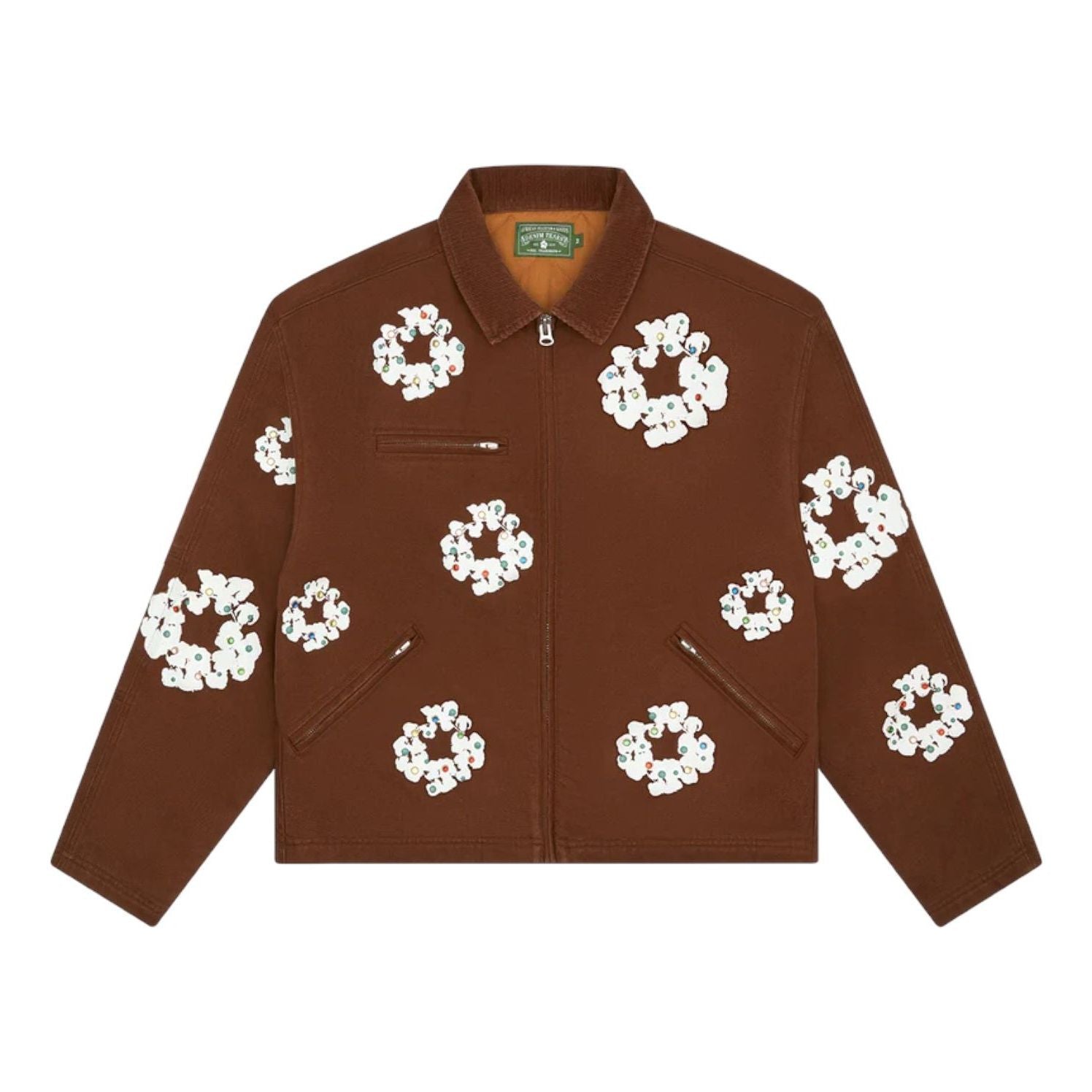 Denim Tears Cotton Wreath Canvas Work Jacket 'Brown' FW25OLJ11192575