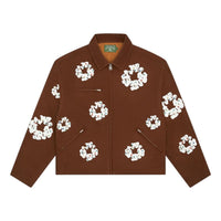 Denim Tears Cotton Wreath Canvas Work Jacket 'Brown' FW25OLJ11192575
