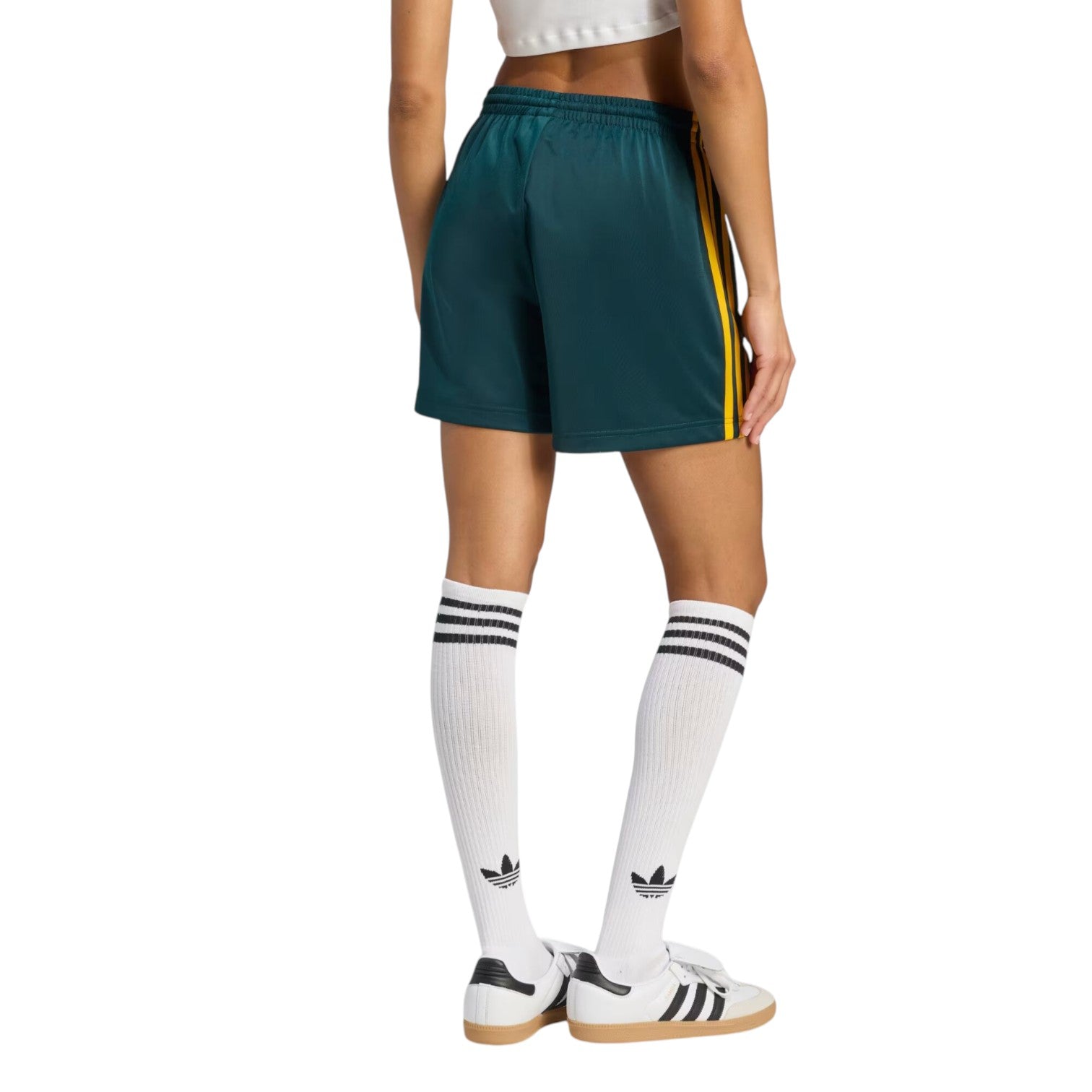 (WMNS) adidas Firebird Shorts Asia Sizing 'Aurora Ivy Crew Yellow' KD0437