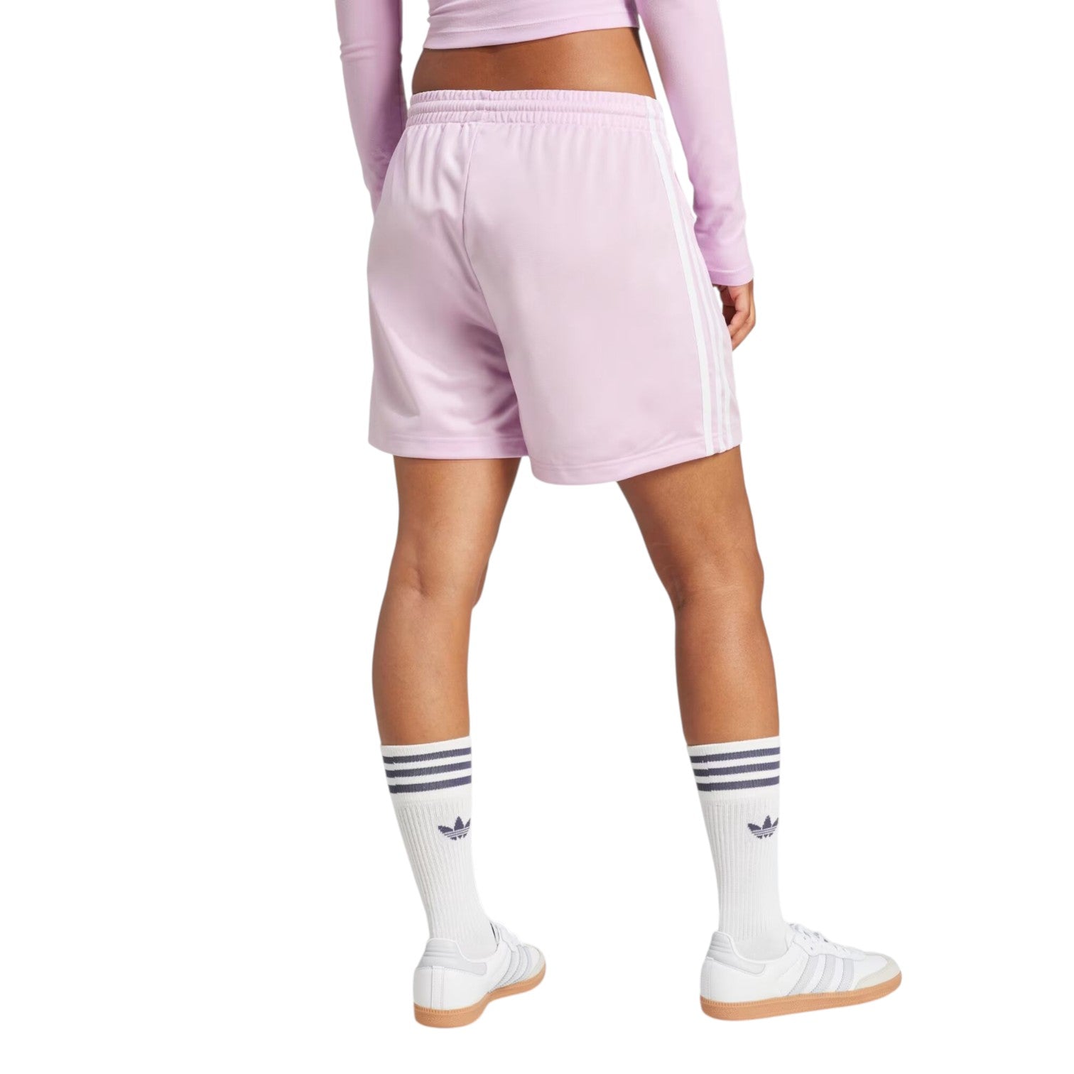 (WMNS) adidas Firebird Shorts Asia Sizing 'Light Orchid' JD0821