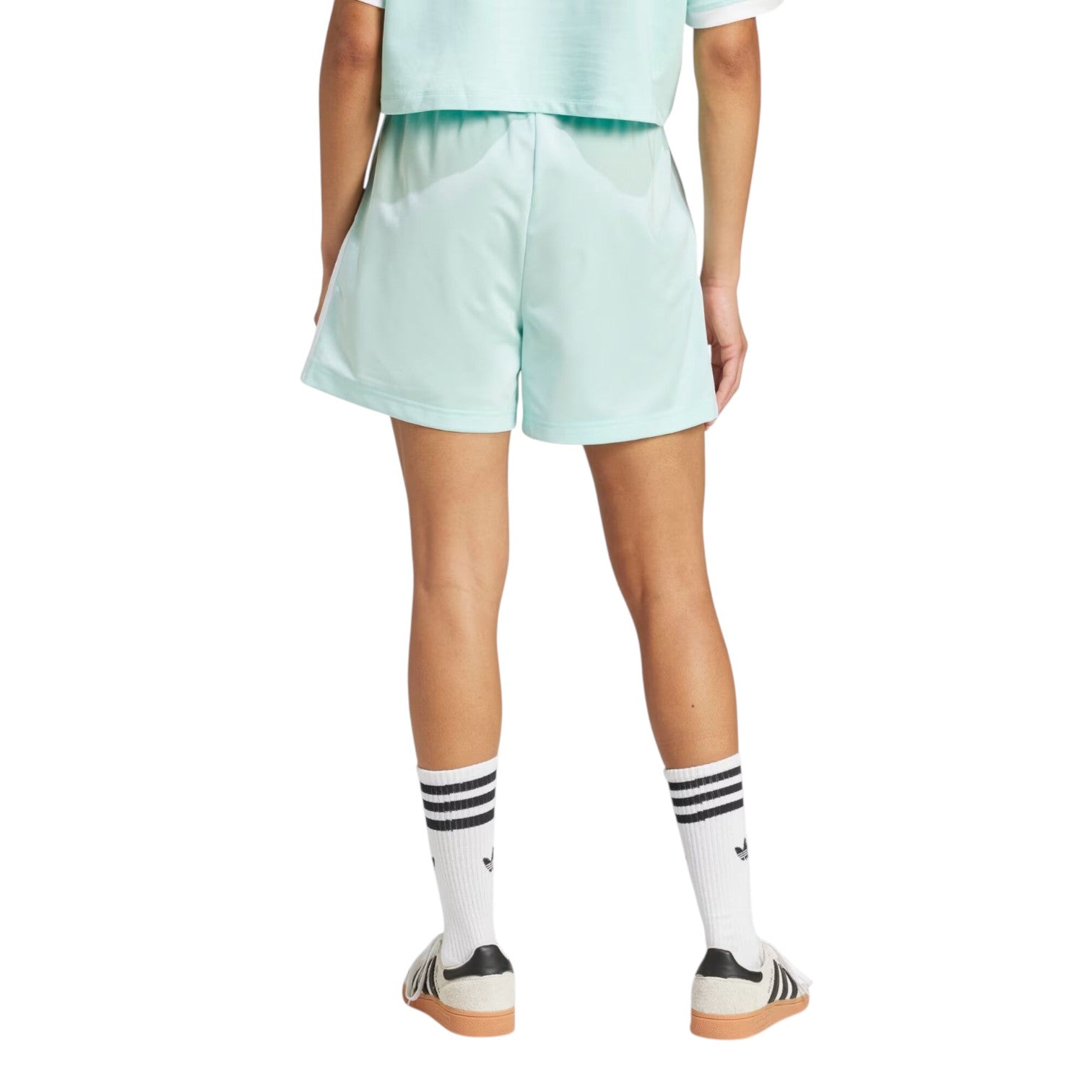 (WMNS) adidas Firebird Shorts Asia Sizing 'Semi Flash Aqua' JD0819