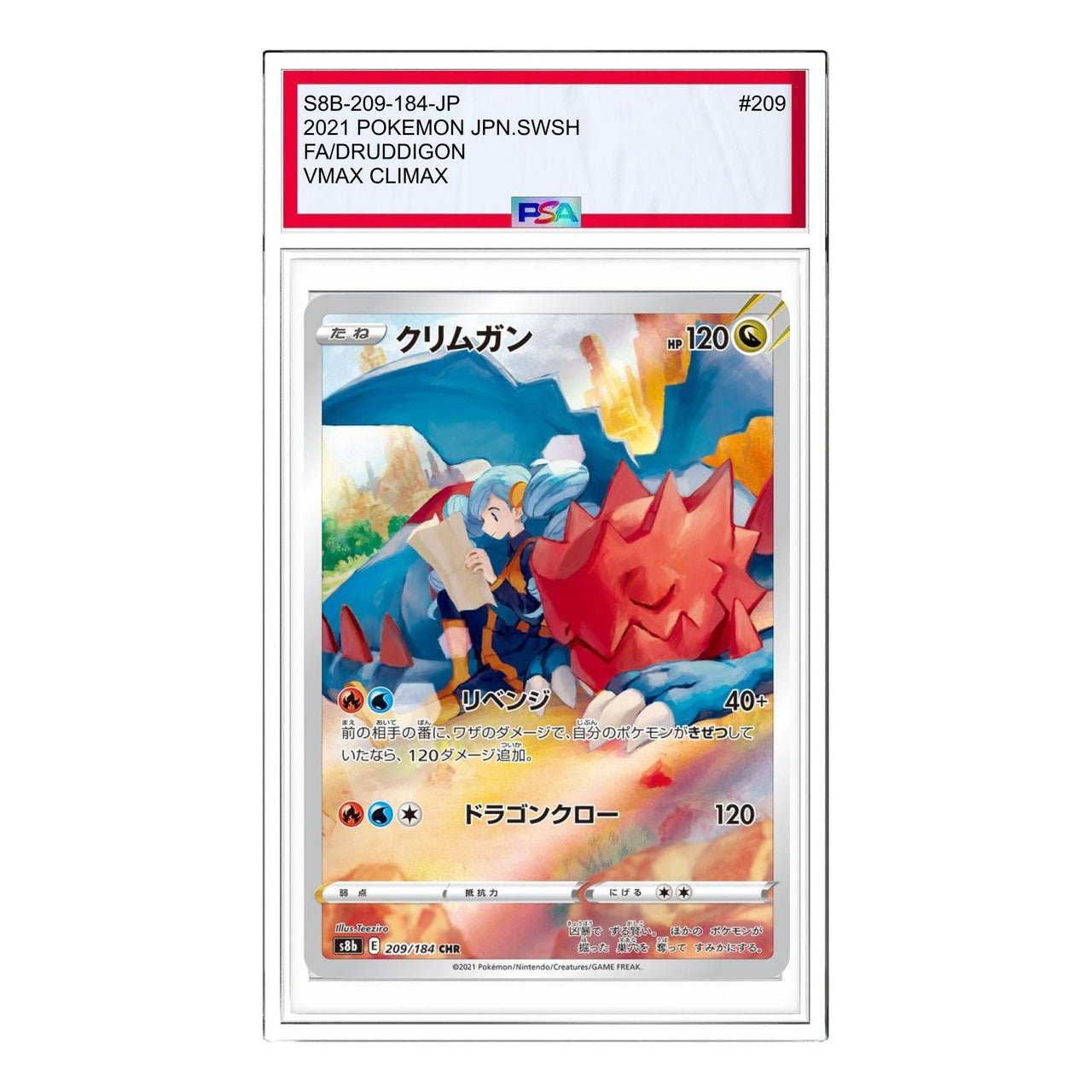 Pokemon Card JP VMAX Climax [s8b 209/184] 'Druddigon CHR' S8B-209-184-JP