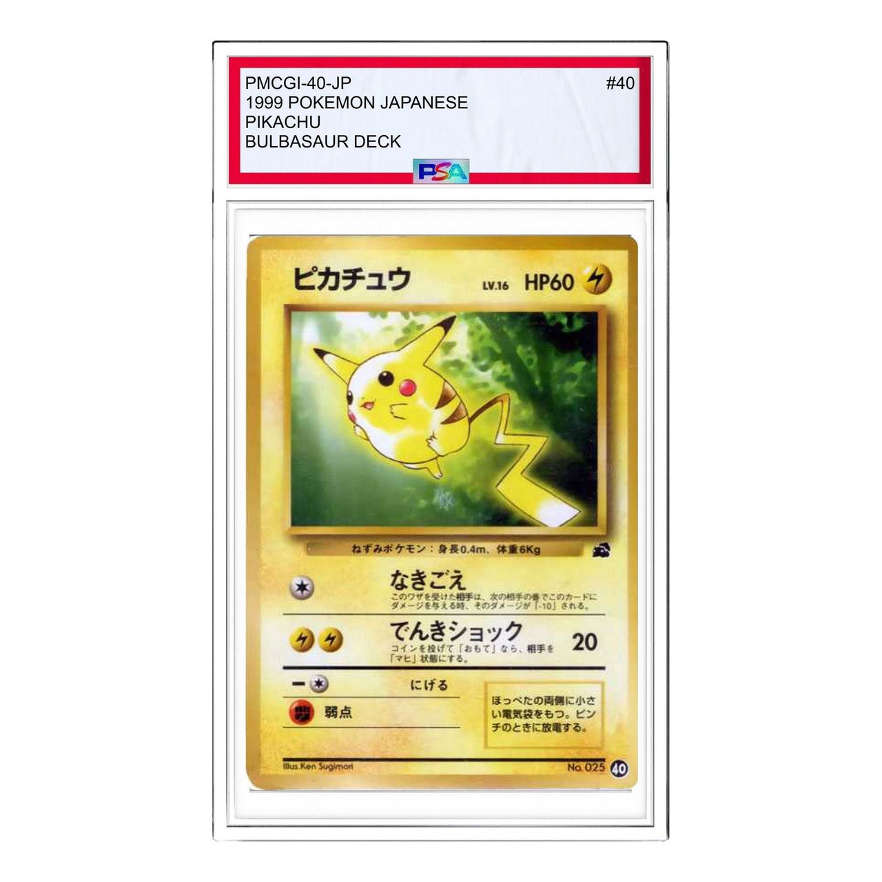 Pokemon Intro Pack [PMCGI 40] 'Pikachu: Old Back' PMCGI-40-JP