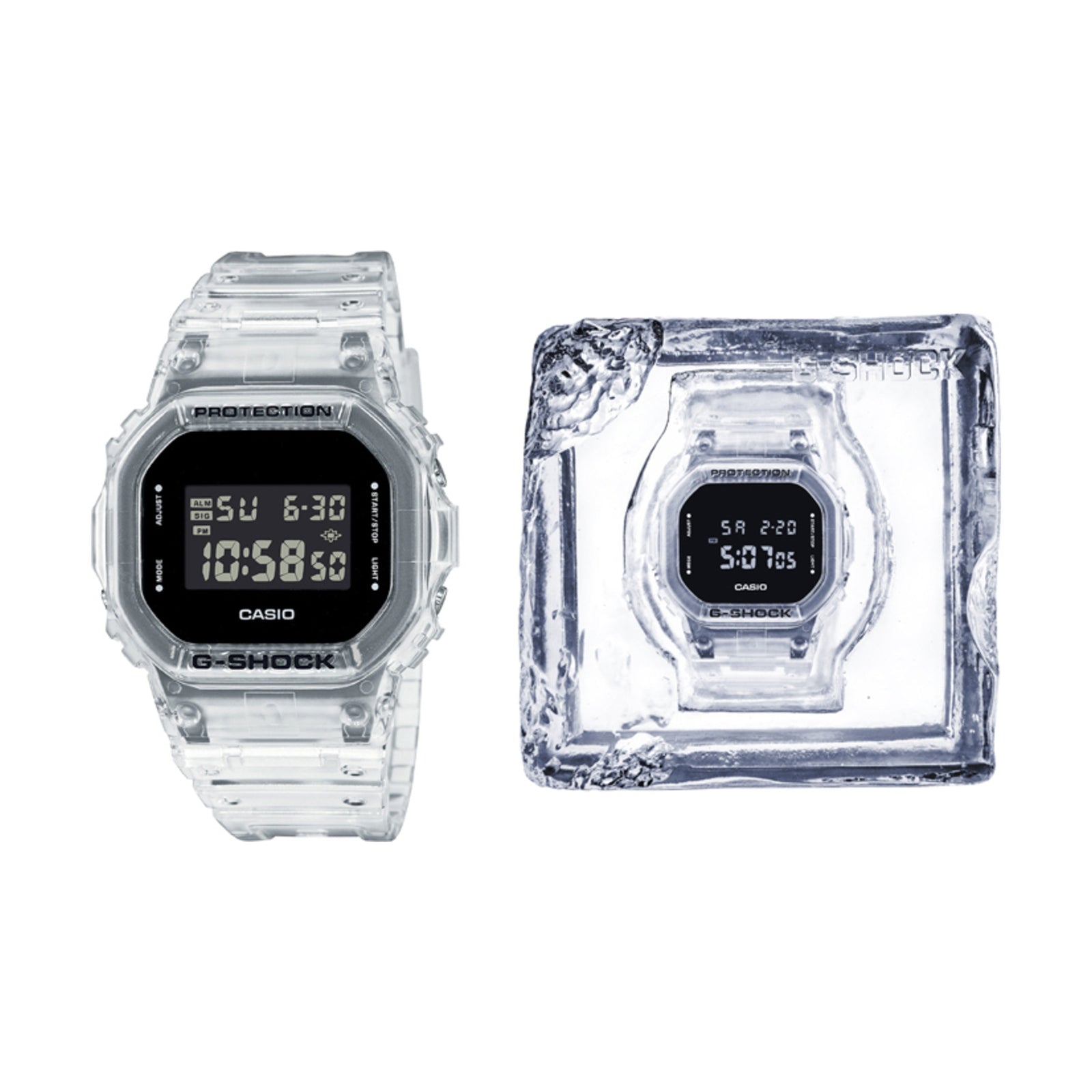 CASIO G-Shock Analog-Digital 'White' GA-5600SKE-7
