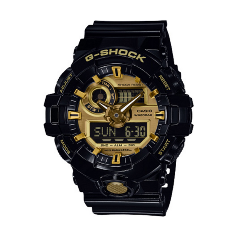 CASIO G-Shock Analog-Digital 'Black Gold' GA-710GB-1A
