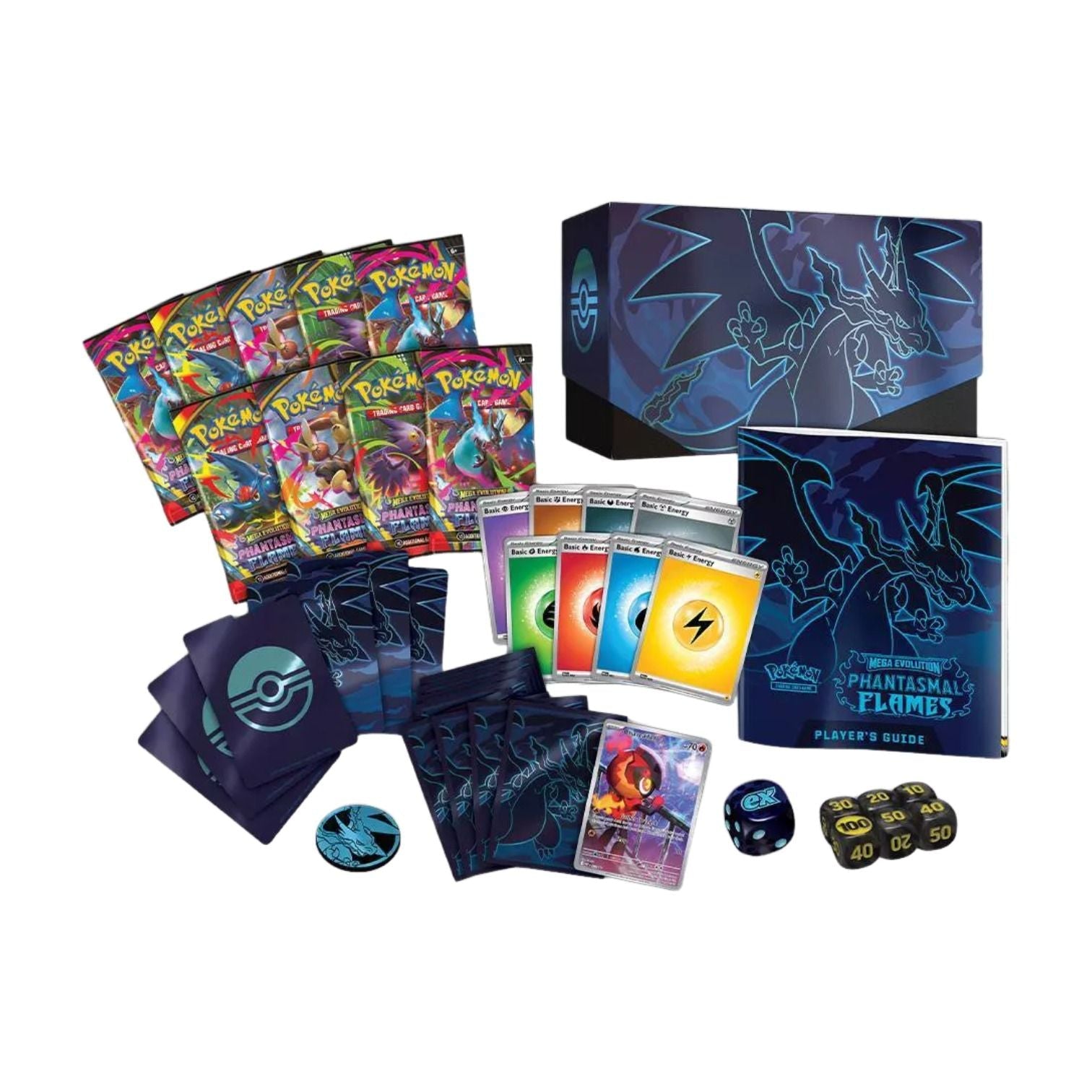 Pokemon Card Eng. 2025 Pokemon ME02: Phantasmal Flames Elite Trainer Box 10-10186-101