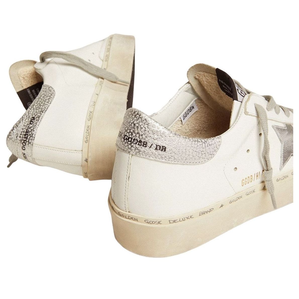 (WMNS) Golden Goose Hi Star 'White Silver' GWF00118-F000329-80185