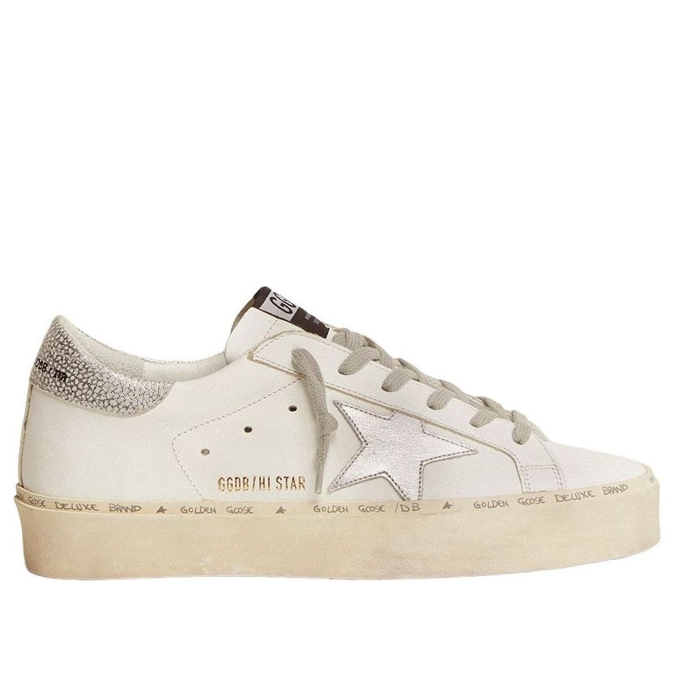 (WMNS) Golden Goose Hi Star 'White Silver' GWF00118-F000329-80185