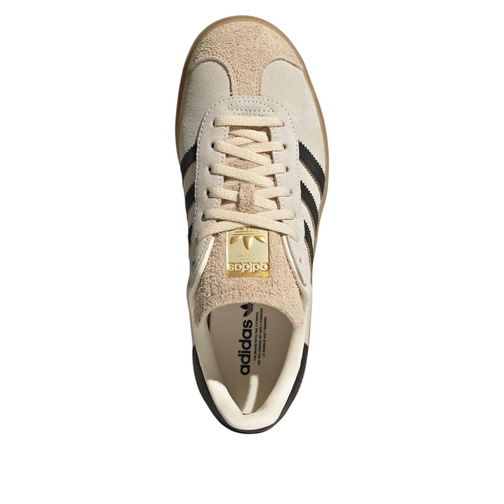 (WMNS) adidas Gazelle Bold 'Cream White Core Black' JS3892