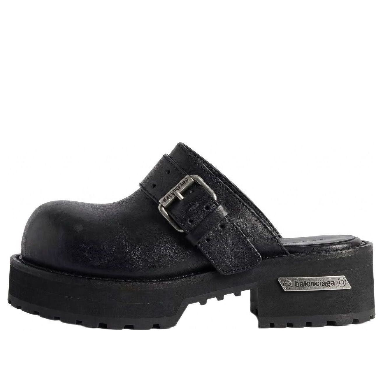 (WMNS) Balenciaga Venom Mule 'Black' 866571WBEQ41081