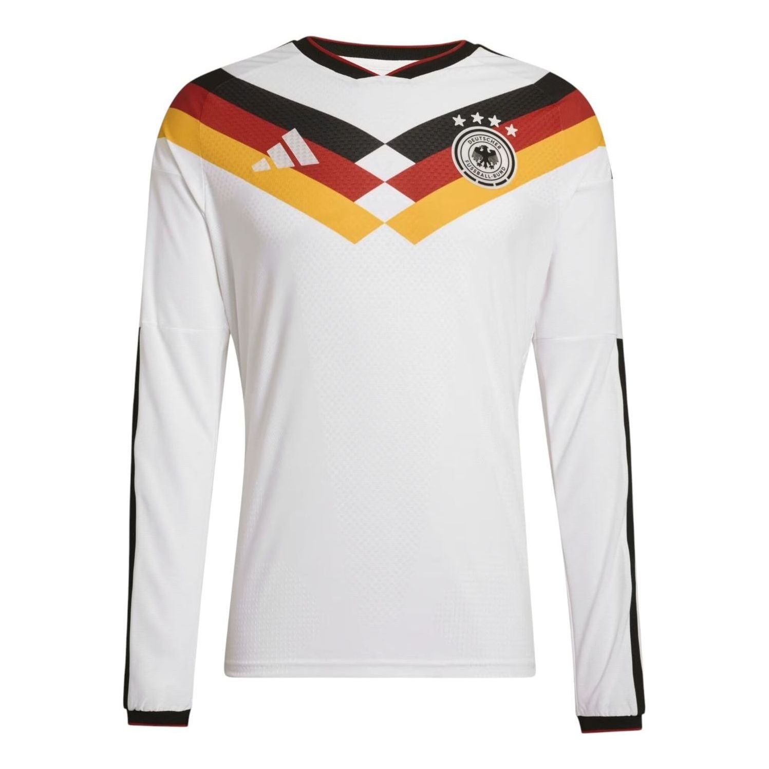 adidas Germany 26 Home Authentic Long Sleeve Jersey 'White' JM1336