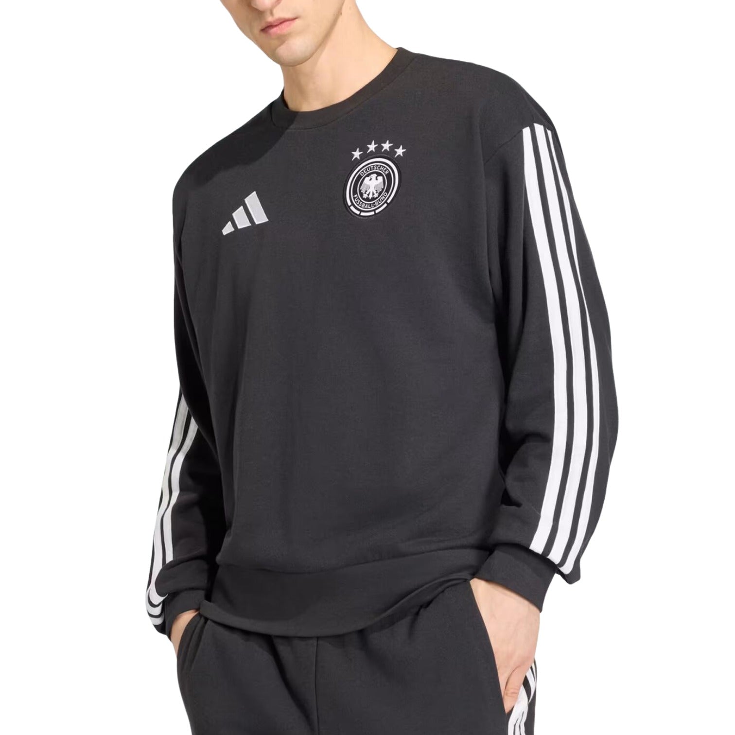 adidas Germany DNA Crew Sweat 'Black' JZ9348