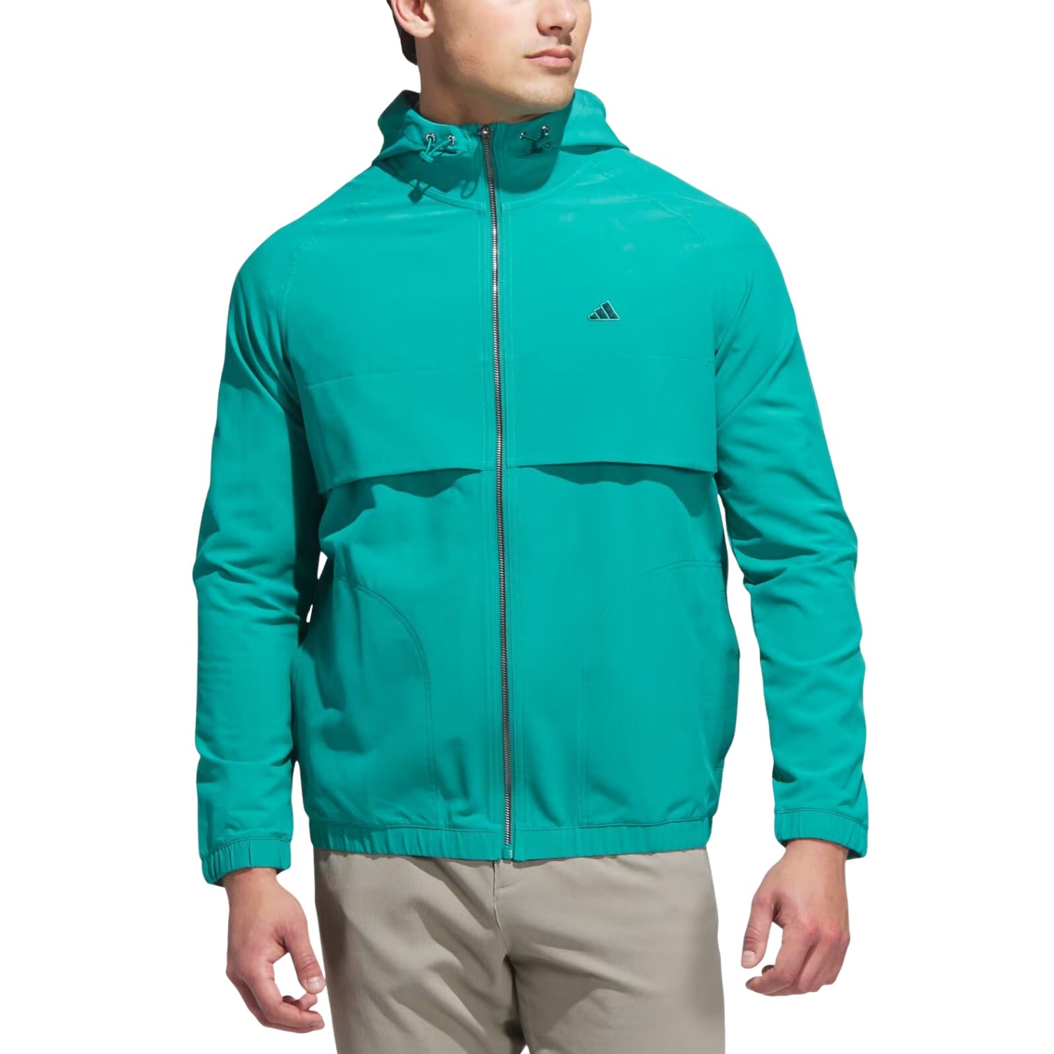 adidas Go-to Full-Zip Windbreaker 'Pure Teal' JL7913