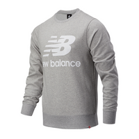 New Balance LOGO Crewneck Sweatshirt Asia Sizing 'Grey' AMT03560AG