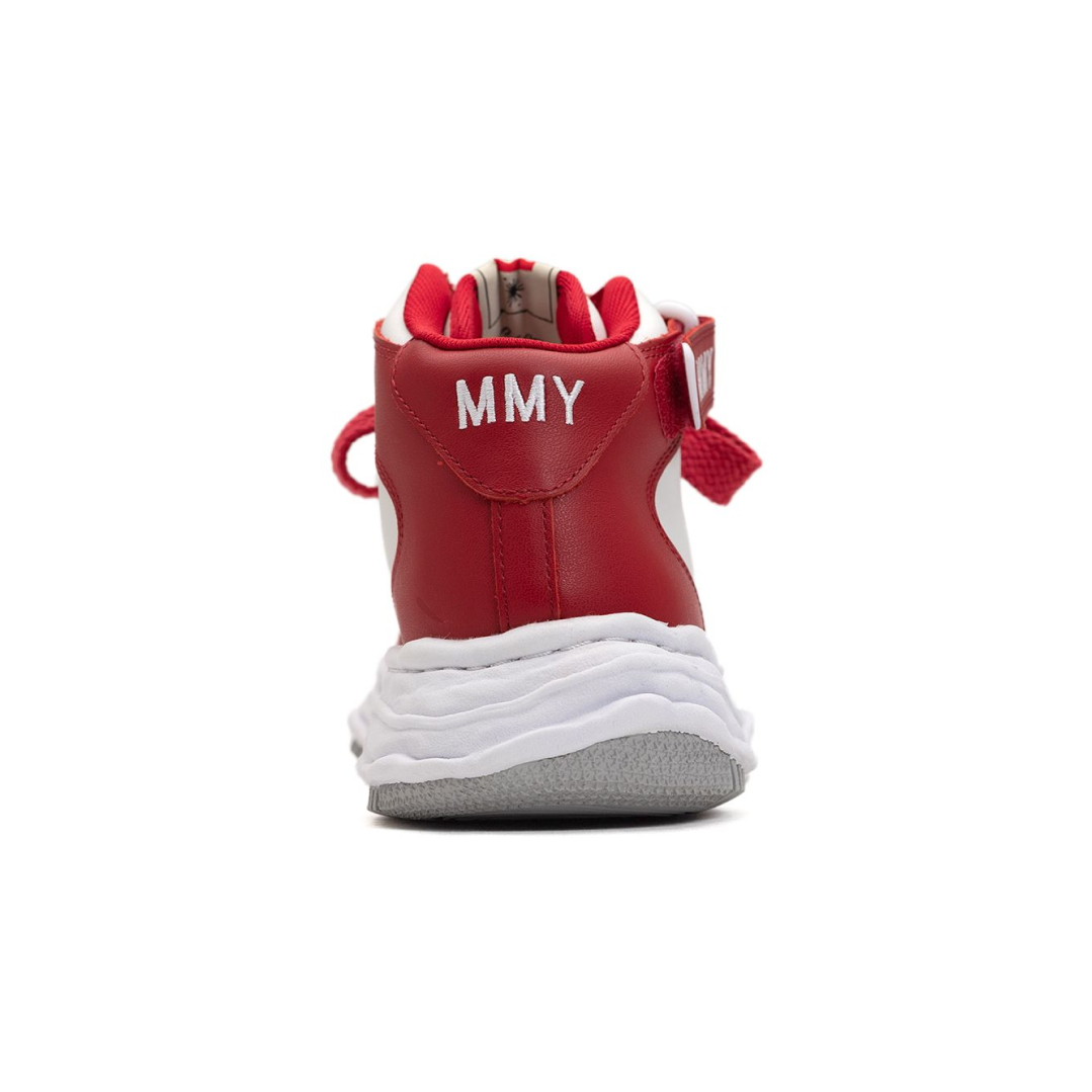Maison MIHARA YASUHIRO WAYNE OG Sole Leather High-top Sneaker 'Red' A08FW705-WHTRED