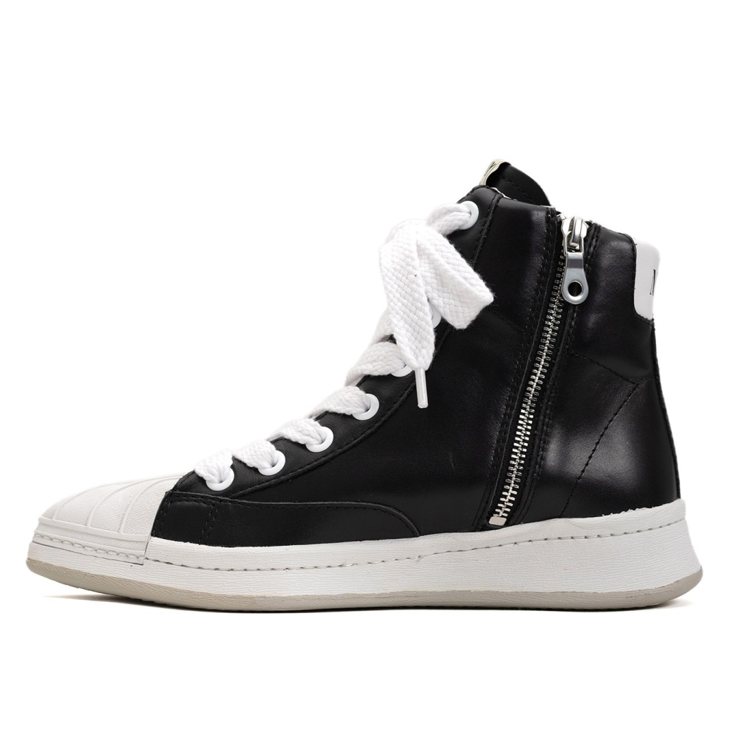 Maison MIHARA YASUHIRO DANDE OG Sole Leather High-top Sneaker 'Black' B09FW701-BLK