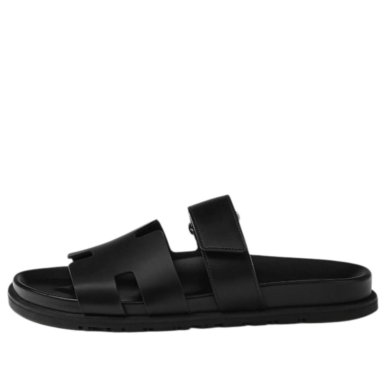 HERMES Chypre Sandals 'Black Calfskin' H222000Z-H01