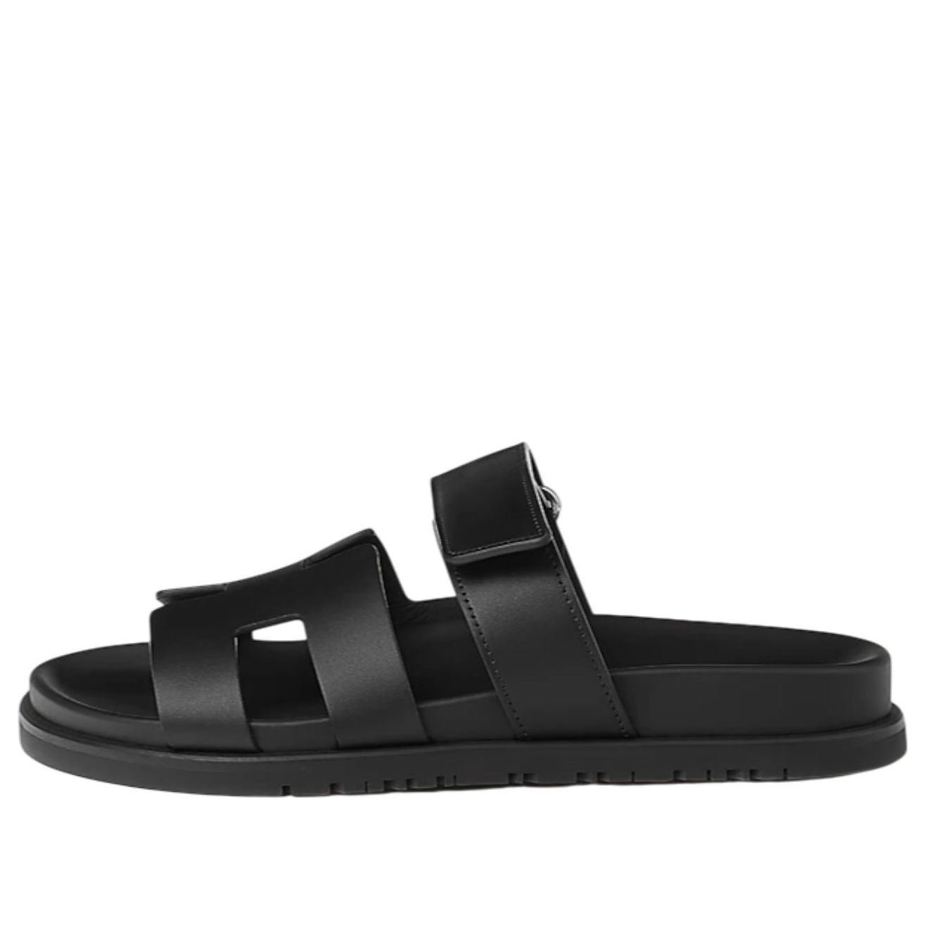 (WMNS) HERMES Chypre Sandals 'Black Calfskin' H222100Z-02