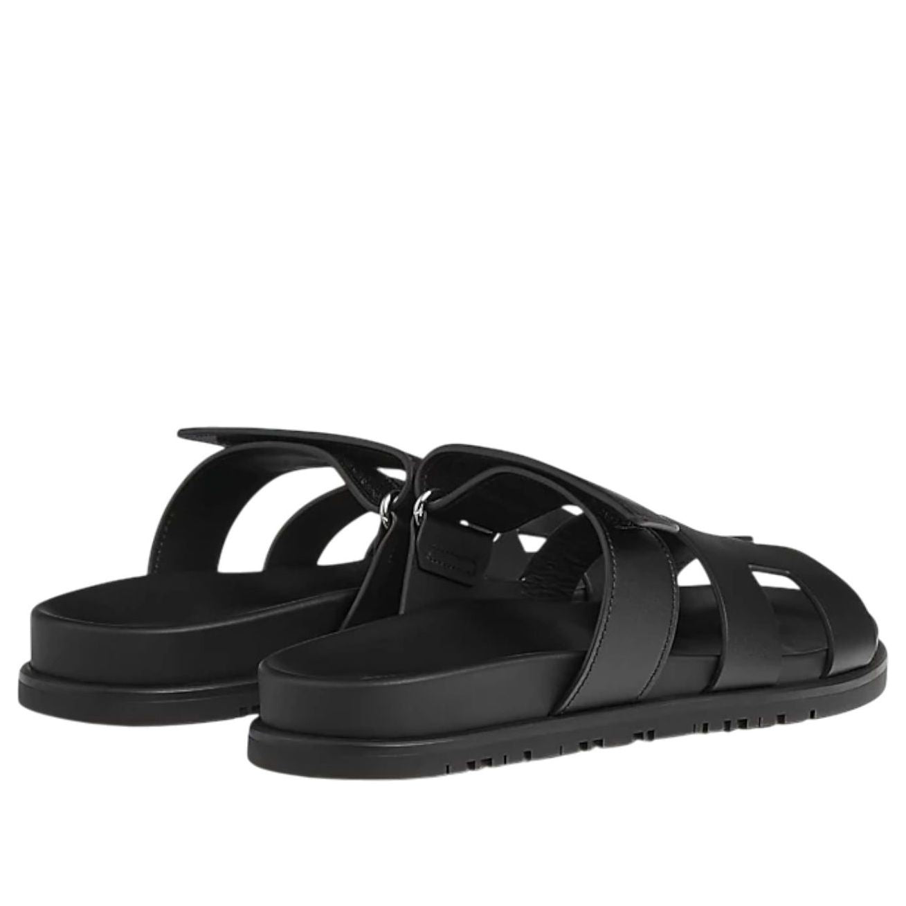 (WMNS) HERMES Chypre Sandals 'Black Calfskin' H222100Z-02