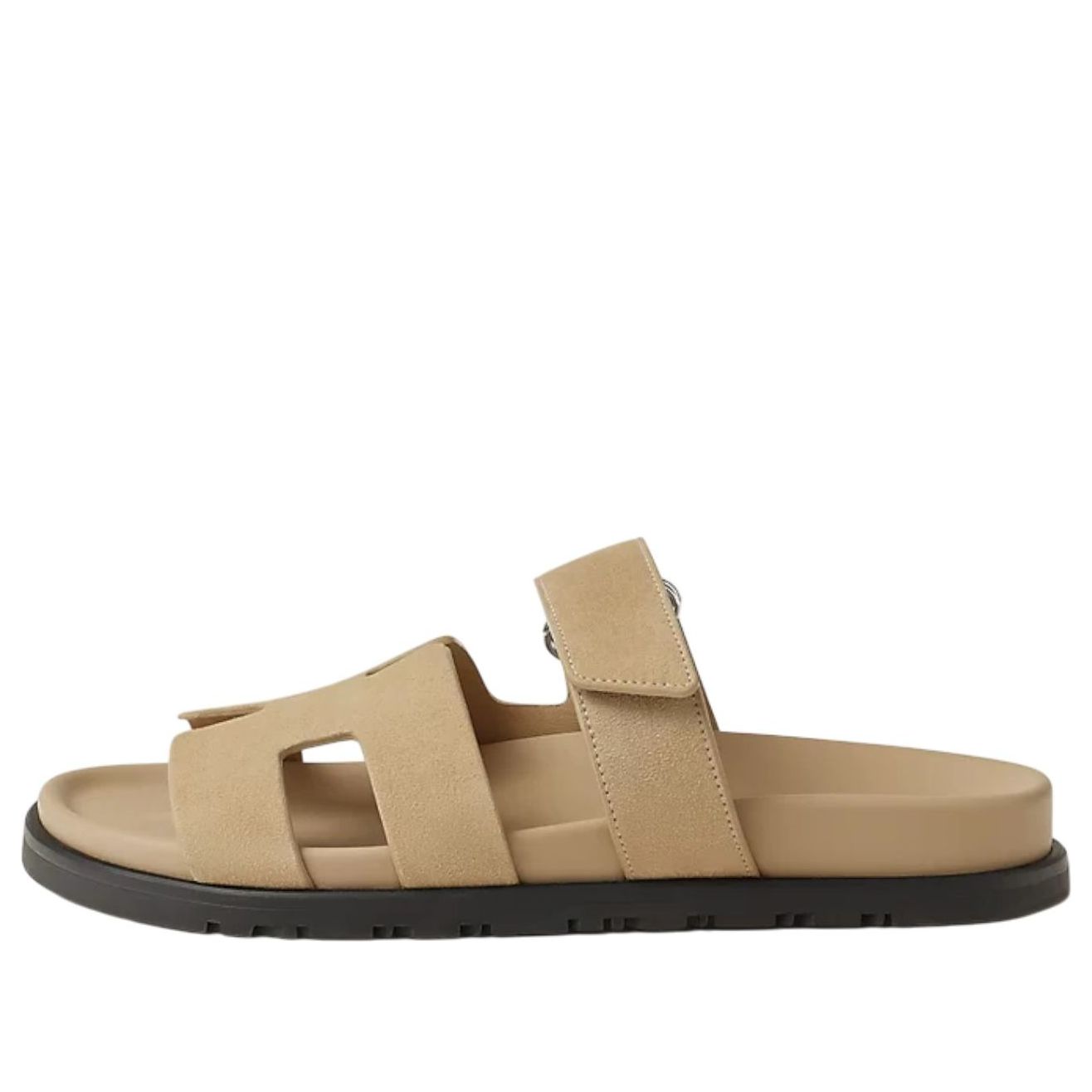 (WMNS) HERMES Chypre Sandals 'Beige Suede' H222297Z-5K