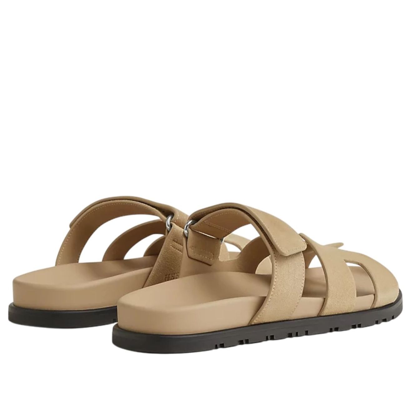 (WMNS) HERMES Chypre Sandals 'Beige Suede' H222297Z-5K