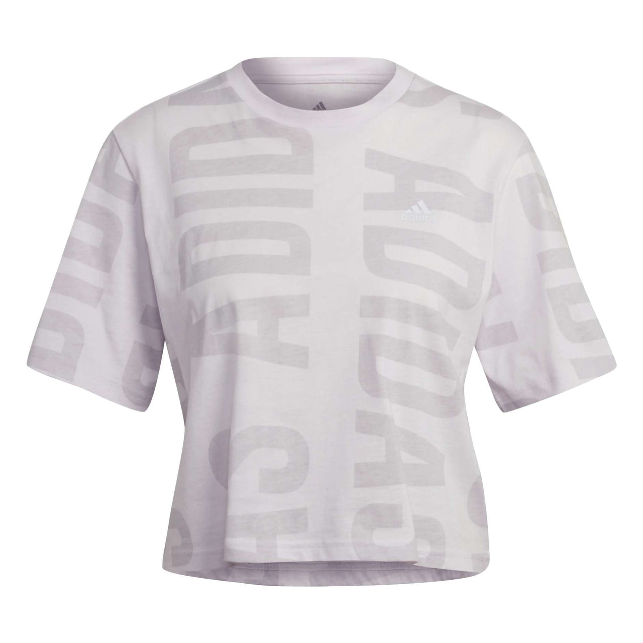 (WMNS) adidas Logo Printed Cropped T-Shirt Asia Sizing 'Pink' HC9163
