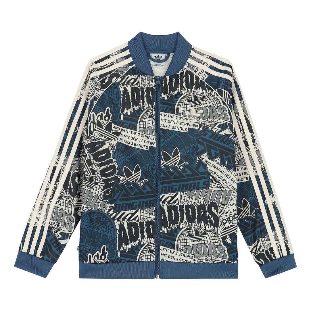 (PS) adidas Originals Graphic Zip-Up Top 'Blue' HK2822