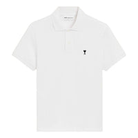 AMI Short Sleeve Ami de Heart Polo Shirt 'White' HPL411-760-100
