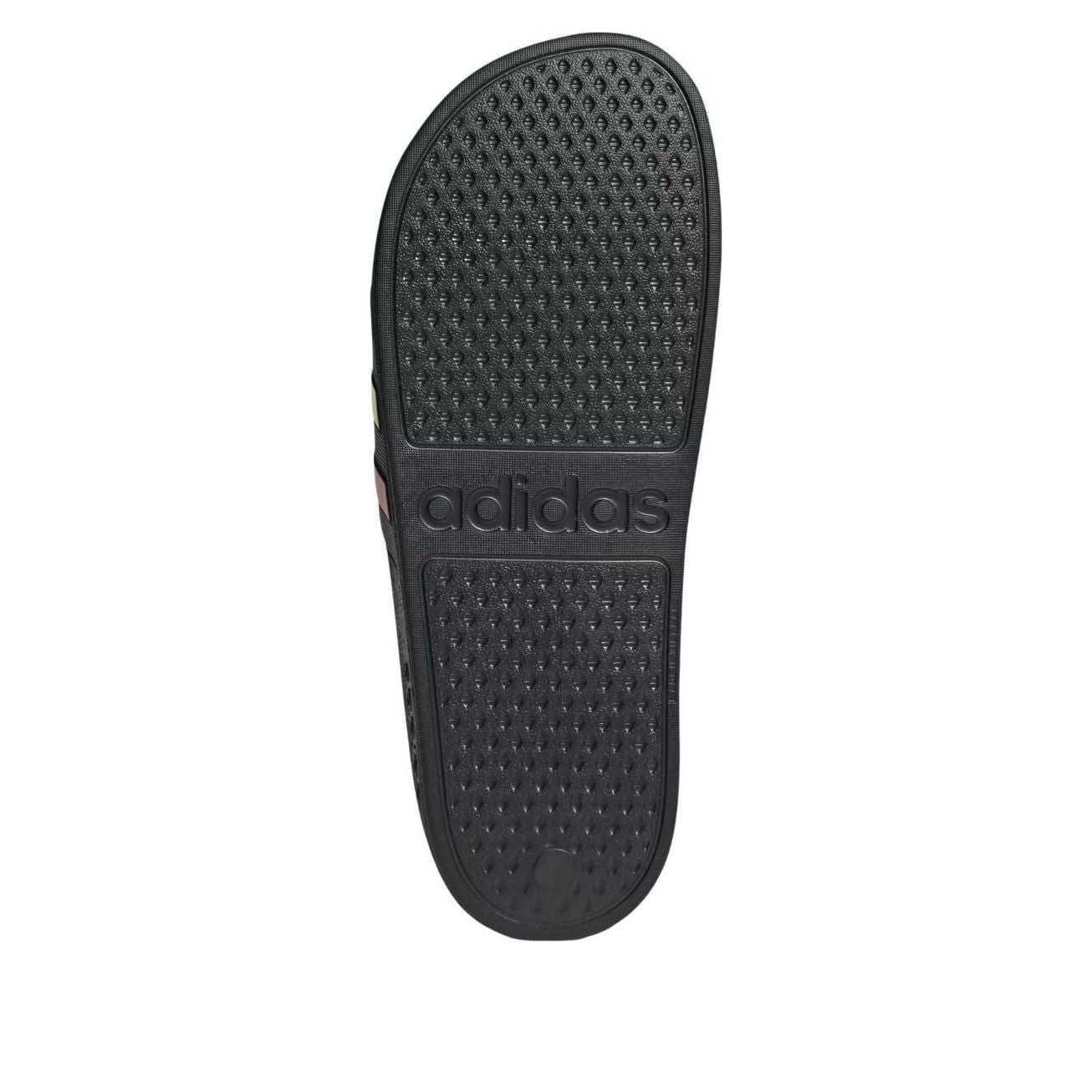 adidas Adilette Aqua Slides 'Core Black Green Ruby' HQ2449