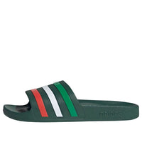 adidas Adilette Aqua Slides 'Team Dark Green Bright Red' HQ2450