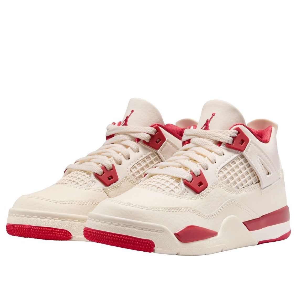 (PS) Air Jordan 4 'Pale Ivory Tough Red' HV4385-108