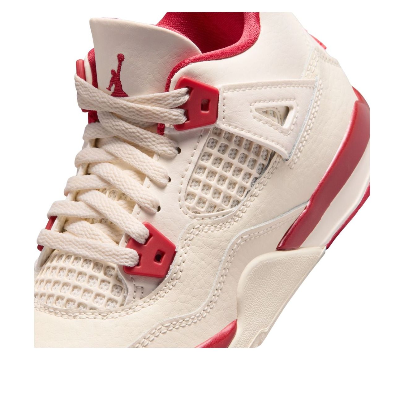 (PS) Air Jordan 4 'Pale Ivory Tough Red' HV4385-108