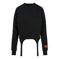 HERON PRESTON Hooks Crewneck Sweatershirt 'Black' HWBA012SJER0011000