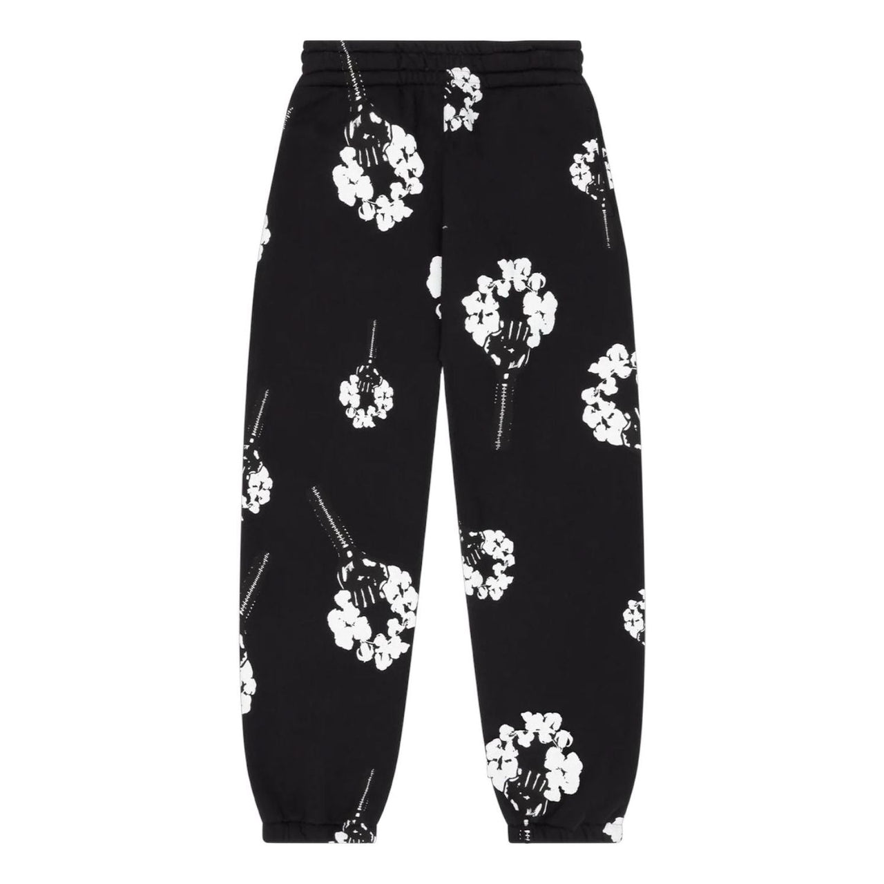 Denim Tears x Hardies Tears Fist Wreath Open Hem Sweatpants 'Black' FW25BBS12332168